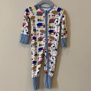 Little Sleepies Construction Print baby onesie